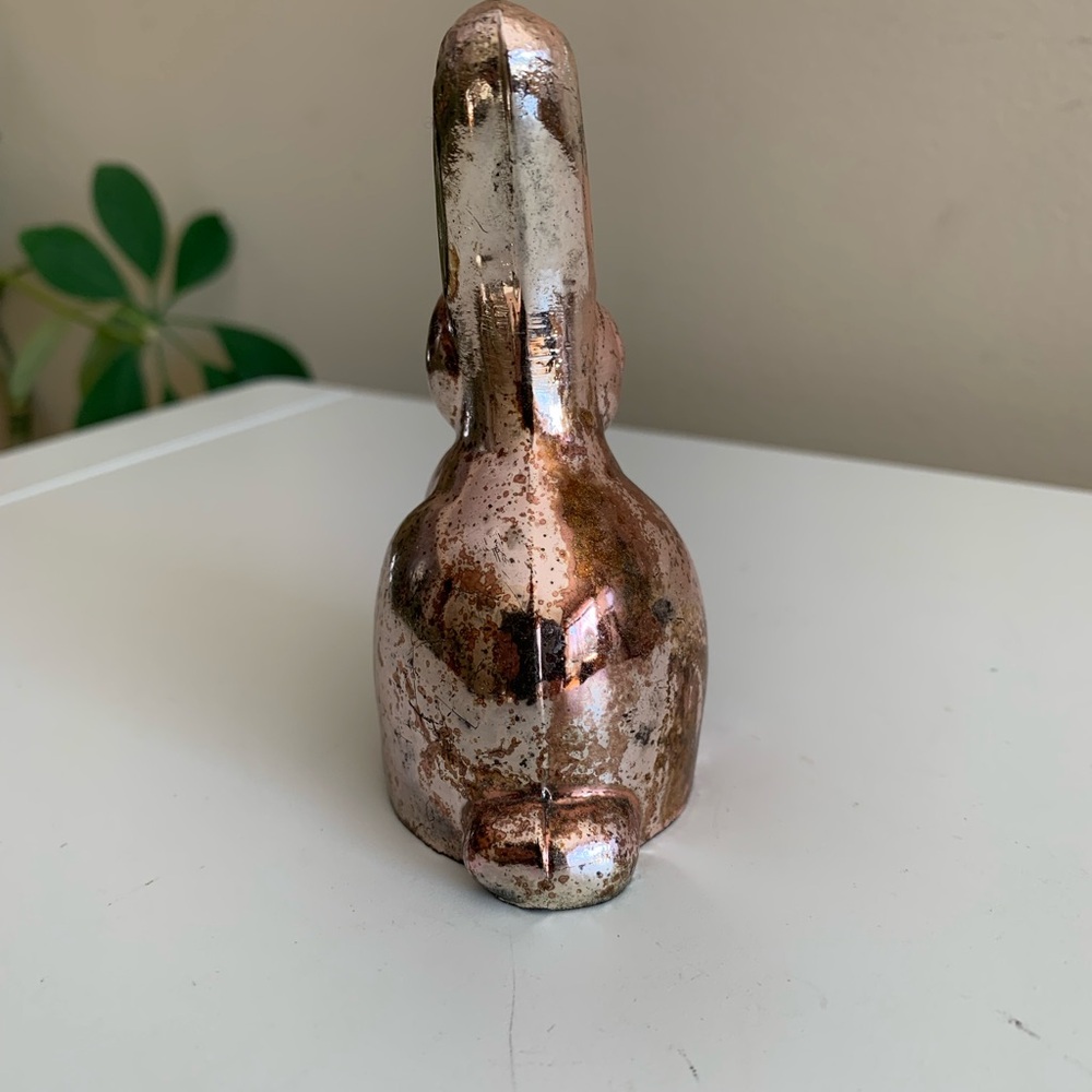 Pink Mercury Glass Rabbit - Picture 2 of 5